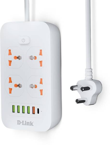 D-Link Power Strip with 4 Universal Sockets 4 Socket Extension Boards