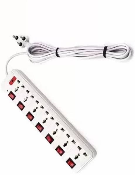 D-DEVOX 7+7 ULTERA Strip, LED Indicator & Master Switch, 3 M 7 Socket Extension Boards