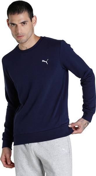 Puma full sleeve 2025 solid men's sweatshirt