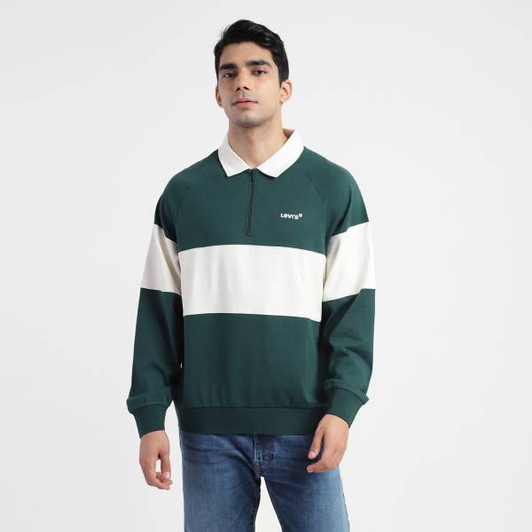 LEVI'S Full Sleeve Color Block Men Sweatshirt