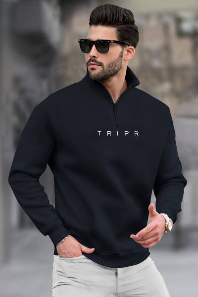 TRIPR Full Sleeve Solid Men Sweatshirt