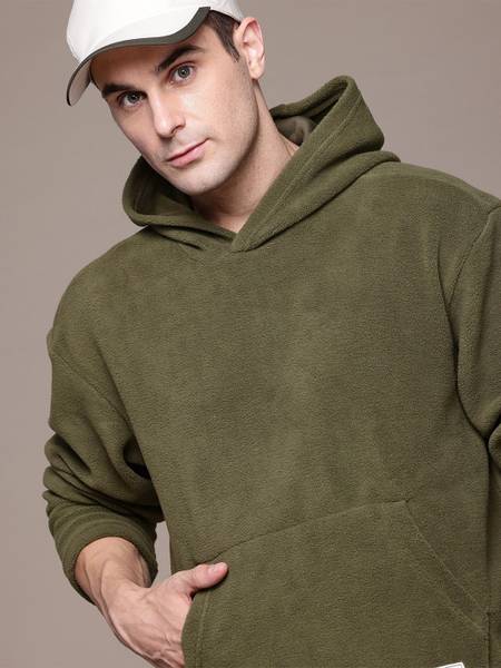 Roadster Full Sleeve Solid Men Sweatshirt