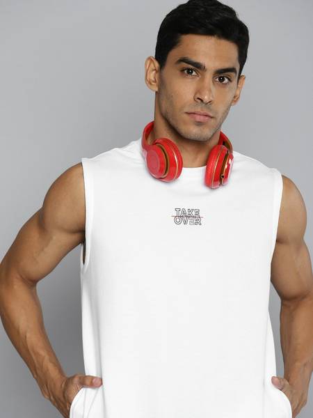 HRX by Hrithik Roshan Sleeveless Solid Men Sweatshirt