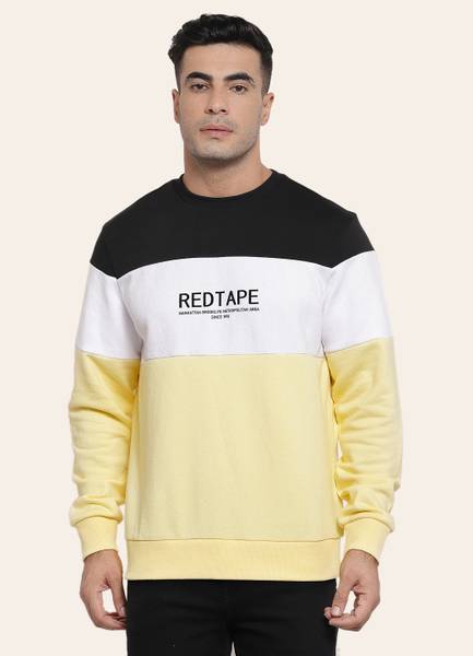 RED TAPE Full Sleeve Color Block Men Sweatshirt