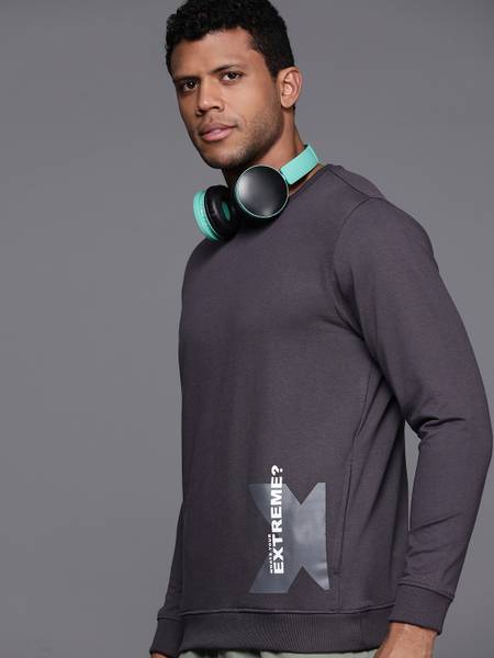 HRX by Hrithik Roshan Full Sleeve Solid Men Sweatshirt