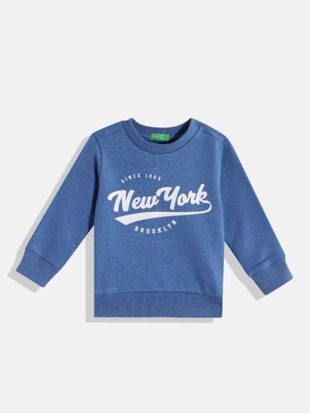 United Colors of Benetton Full Sleeve Printed Boys Sweatshirt