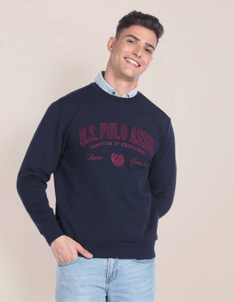 U.S. POLO ASSN. Full Sleeve Printed Men Sweatshirt