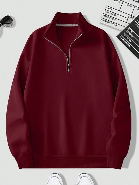 IMSA MODA Full Sleeve Solid Men Sweatshirt