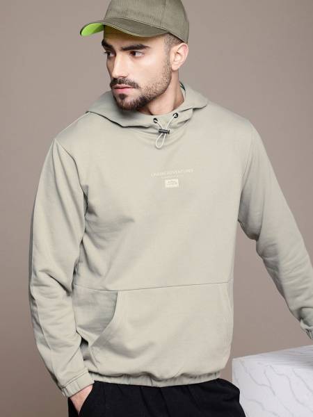 Roadster Full Sleeve Solid Men Sweatshirt