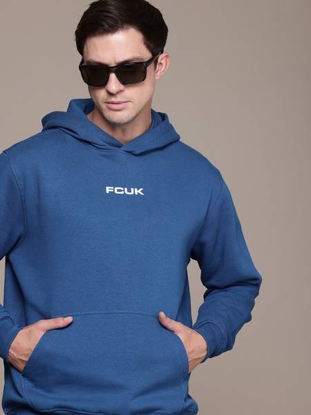FCUK Full Sleeve Solid Men Sweatshirt
