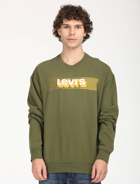 LEVI'S Full Sleeve Solid Men Sweatshirt
