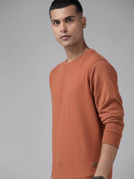 Roadster full sleeve hotsell solid men's sweatshirt