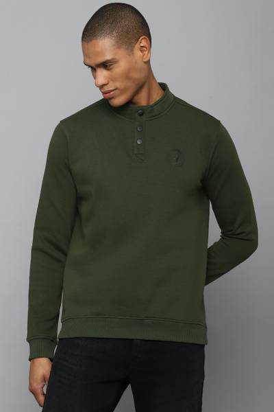 Allen solly full sleeve solid men sweatshirt clearance
