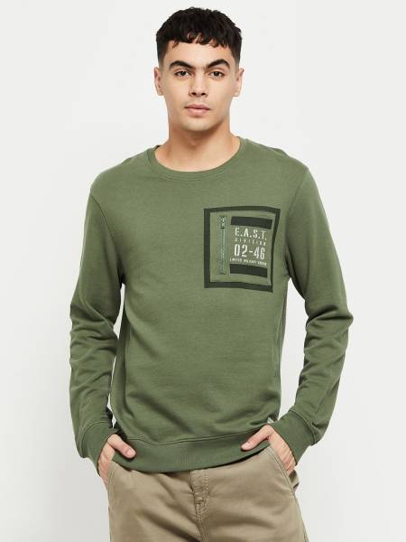 max Men Printed Sweatshirt