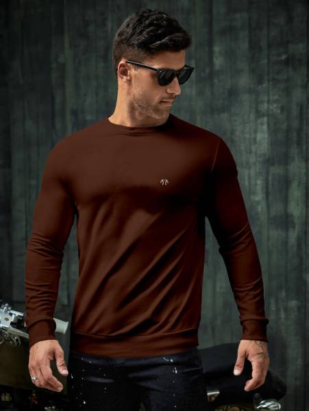 Triptee Full Sleeve Solid Men Sweatshirt