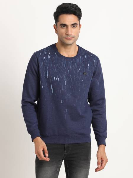 TURTLE Full Sleeve Solid Men Sweatshirt
