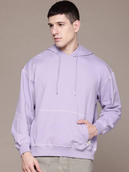 Roadster Full Sleeve Solid Men Sweatshirt