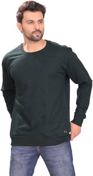 MENWALK Full Sleeve Self Design Men Sweatshirt