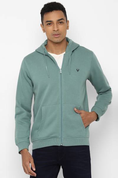 Allen Solly Full Sleeve Solid Men Sweatshirt