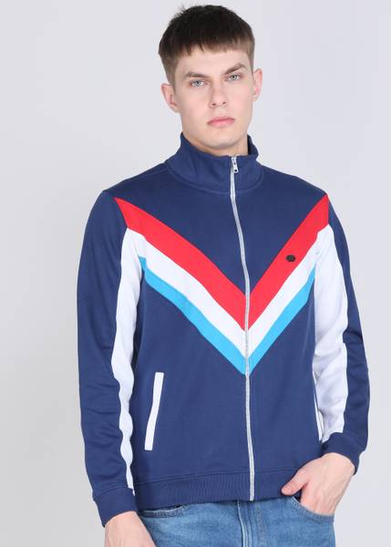 PETER ENGLAND Full Sleeve Color Block Men Sweatshirt