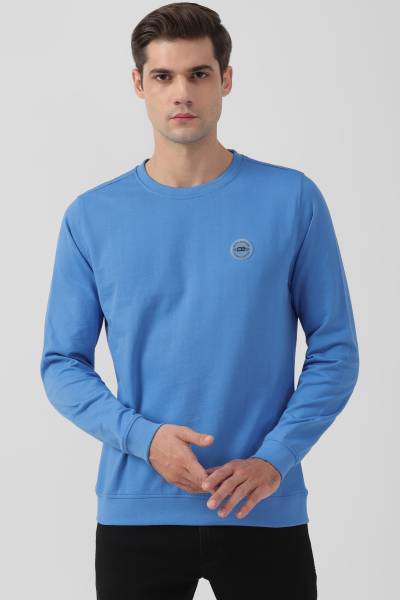 PETER ENGLAND Full Sleeve Solid Men Sweatshirt