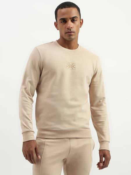 United colors of benetton full sleeve solid men's sweatshirt discount