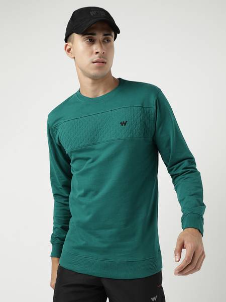 Wildcraft full sleeve solid men's sweatshirt on sale
