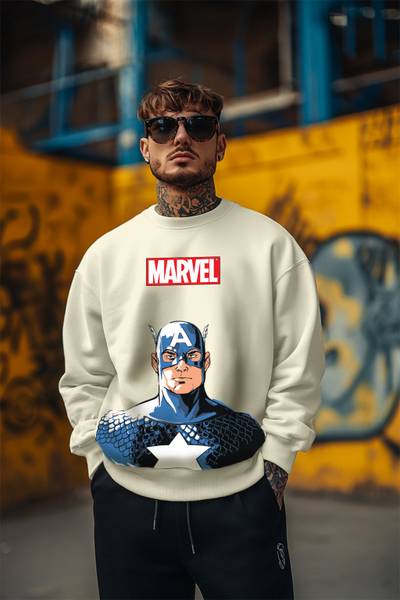 Veirdo Full Sleeve Graphic Print Men Sweatshirt