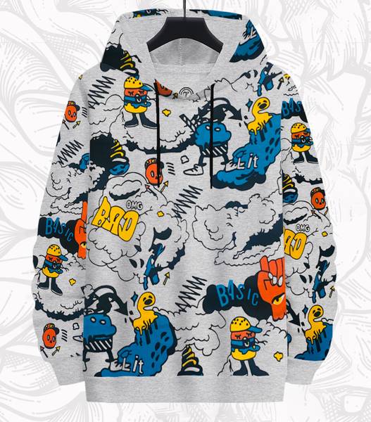 Tripr full sleeve on sale printed men sweatshirt