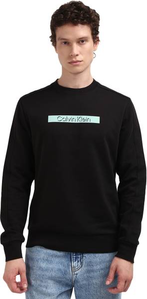 Calvin Klein Full Sleeve Printed Men Sweatshirt
