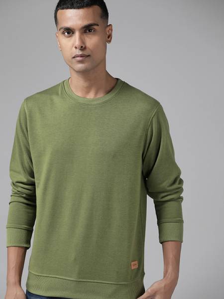 Roadster full sleeve solid top men's sweatshirt