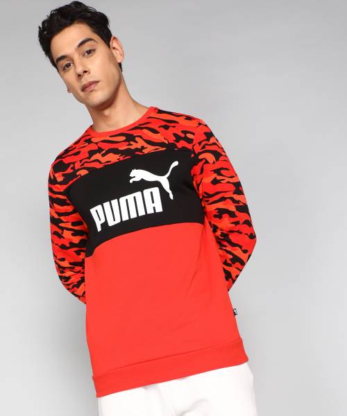 Puma full sleeve printed men's sweatshirt hot sale