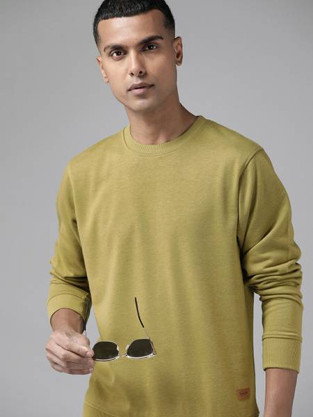 Roadster full sleeve sales solid men s sweatshirt