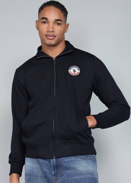 U.S. Polo Assn. Denim Co. Full Sleeve Solid Men Sweatshirt