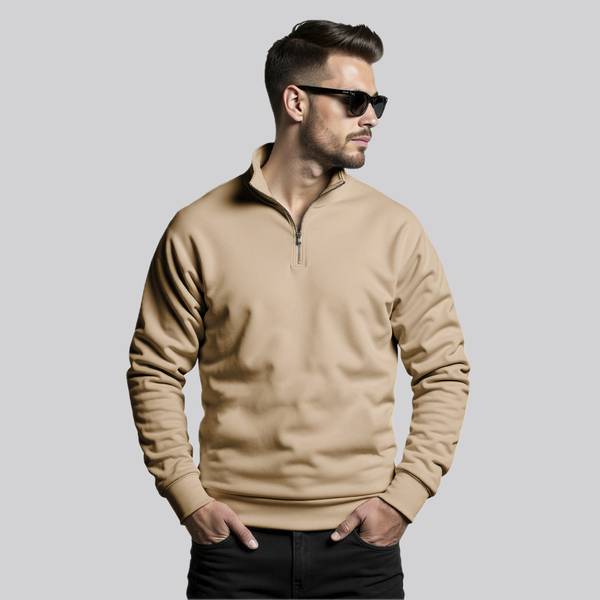 TeeWink Full Sleeve Solid Men Sweatshirt
