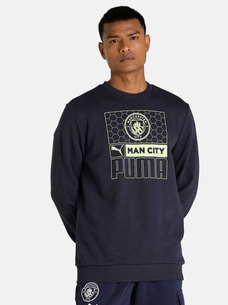 Puma full sleeve shop printed men's sweatshirt