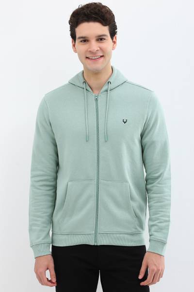 Allen Solly Full Sleeve Solid Men Sweatshirt