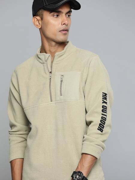 HRX by Hrithik Roshan Full Sleeve Solid Men Sweatshirt