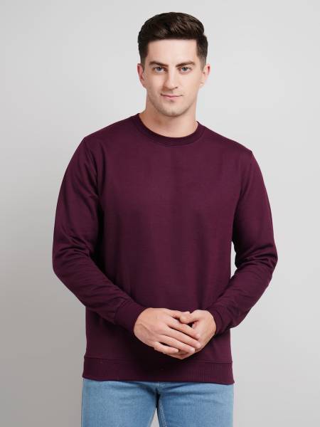 METRONAUT Full Sleeve Solid Men Sweatshirt