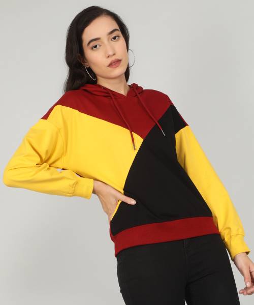 VAN HEUSEN Full Sleeve Color Block Women Sweatshirt