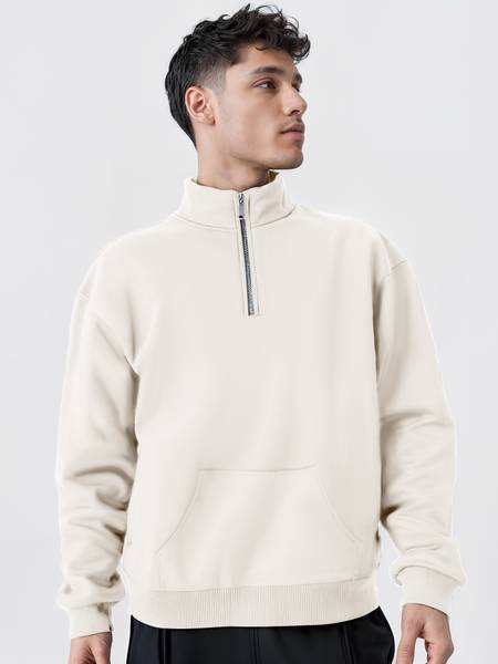 MANIAC Full Sleeve Solid Men Sweatshirt