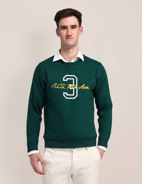 U.S. POLO ASSN. Full Sleeve Printed Men Sweatshirt