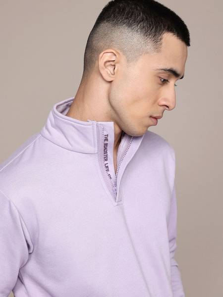 Roadster Full Sleeve Solid Men Sweatshirt