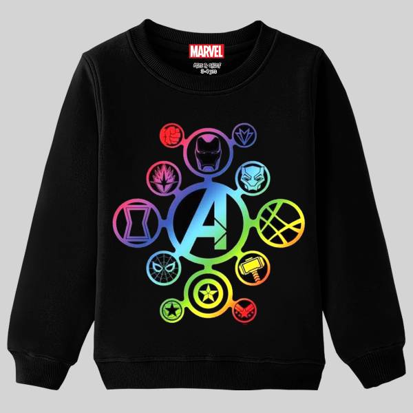 MARVEL BY MISS & CHIEF Full Sleeve Printed Boys Sweatshirt