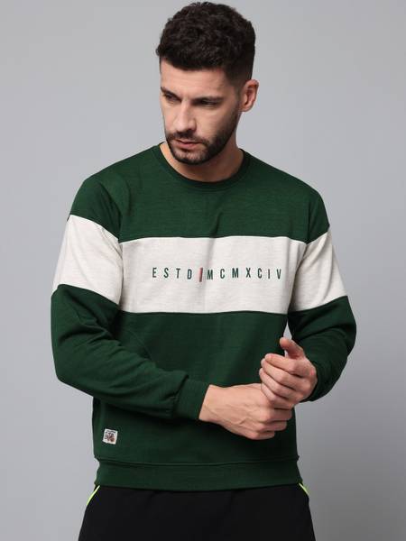 ARRONE Full Sleeve Color Block Men Sweatshirt Price History