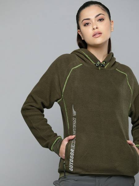 HRX by Hrithik Roshan Full Sleeve Solid Women Sweatshirt