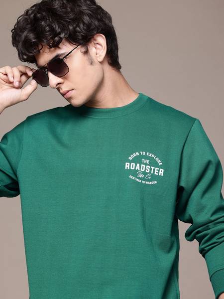 Roadster Full Sleeve Printed Men Sweatshirt