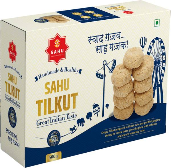 Sahu Gajak Bhandar Kutema Gazak Khasta 500g | Gur Tilkut | Gud Sweets | Gajjak Box
