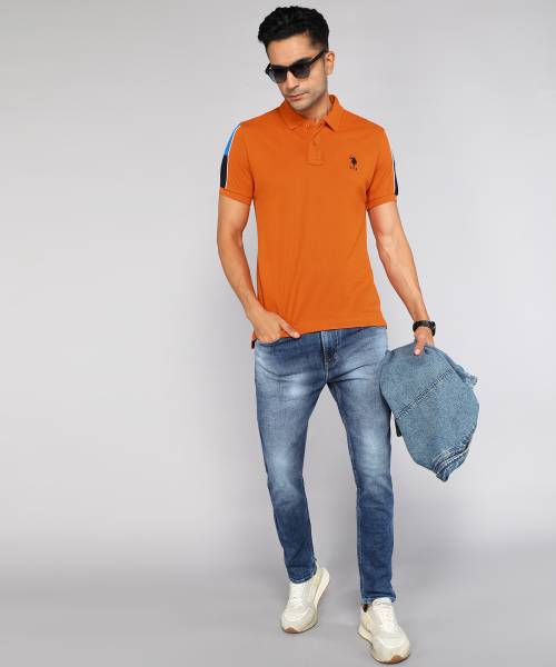 Us polo deals orange t shirt