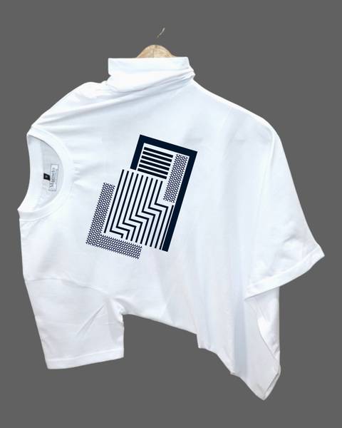 Magneto Printed, Typography Men Round Neck White T-Shirt